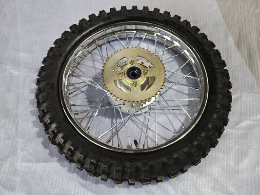 Motorcycle Rear Wheel Assembly for Off Road Motocross Chopper CUB Aftermarket